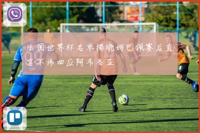 法国世界杯名单揭晓姆巴佩赛后直言不讳回应阿韦洛亚